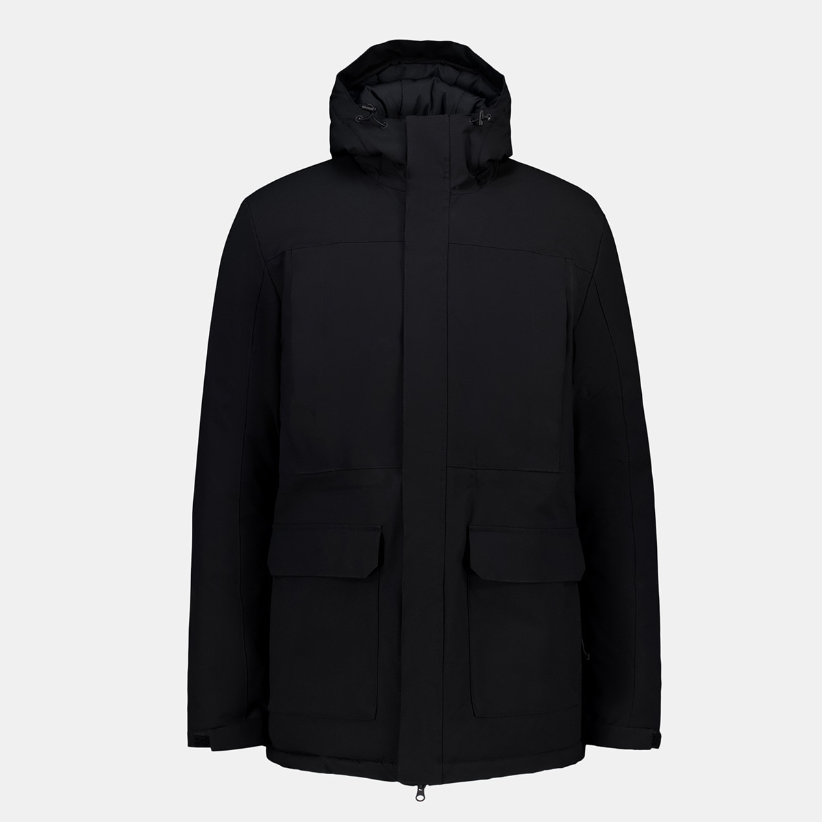 Parka Hombre Repelente Al Agua Negro-4