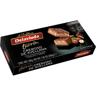 turrón cremoso de avellana estuche 200 g - Delaviuda