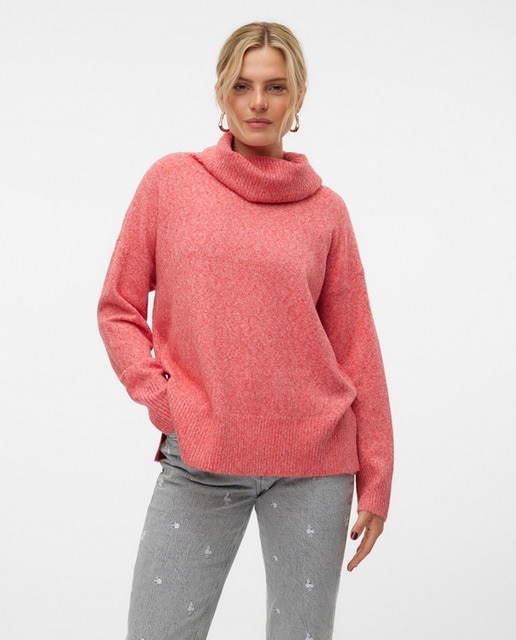 Imagen 0 de Jersey holgado de mujer de cuello vuelto