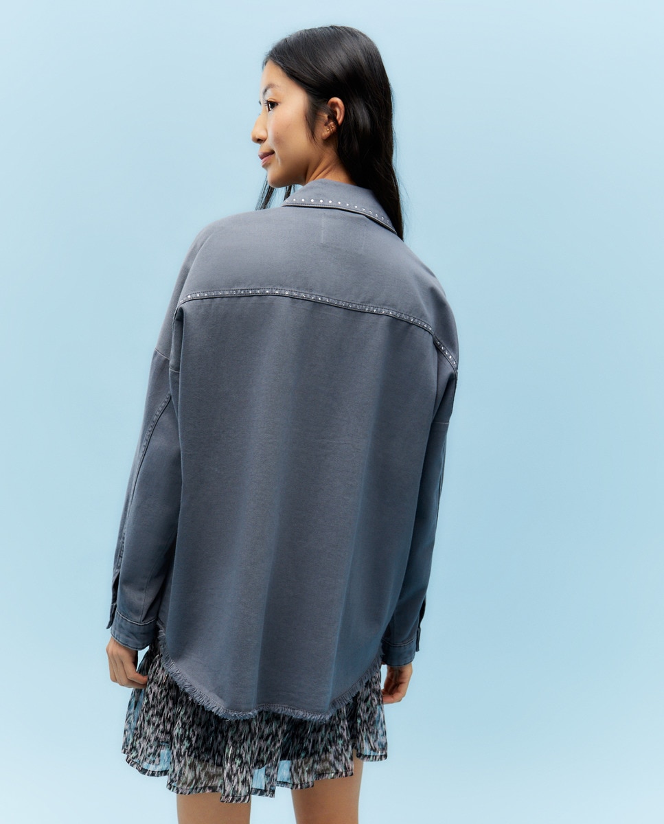 Sobrecamisa oversize Chumbo-6