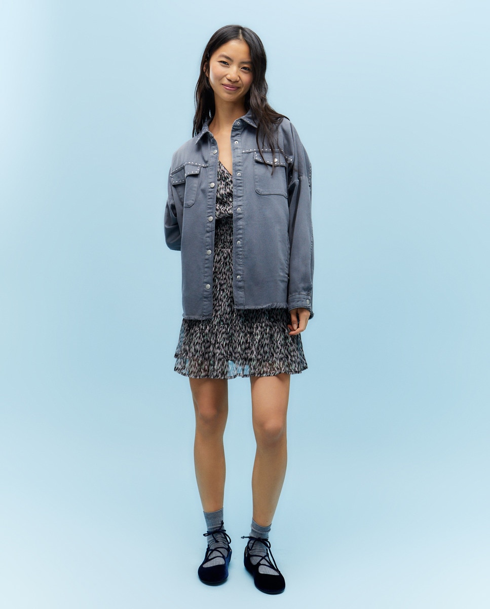 Sobrecamisa oversize Chumbo-2