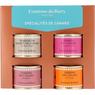 Terrines Spécialités de Canard Gift Pack embalagem 280 g - Comtesse Du Barry