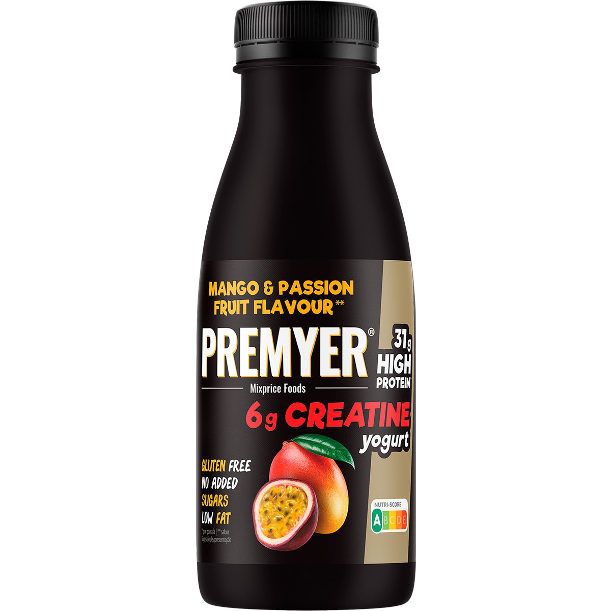 Iogurte de Manga e Maracujá Proteína+Creatina embalagem 500 ml