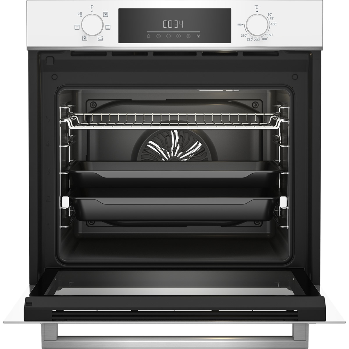 Horno multifunción Beko con 6 funciones - BBIE18300W Blanco-4