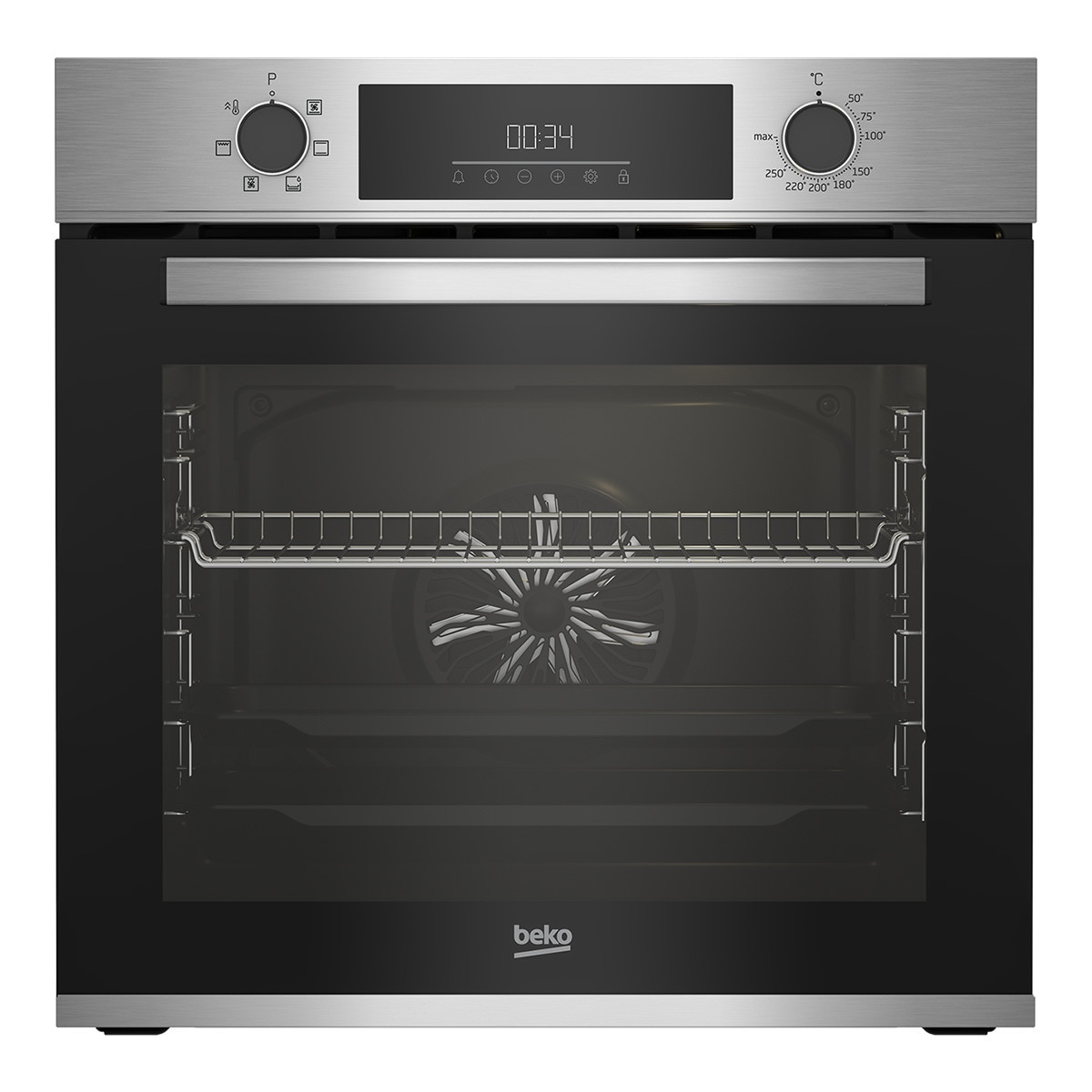 Horno multifunción Beko con 6 funciones - BBIE12300XD Inox-1