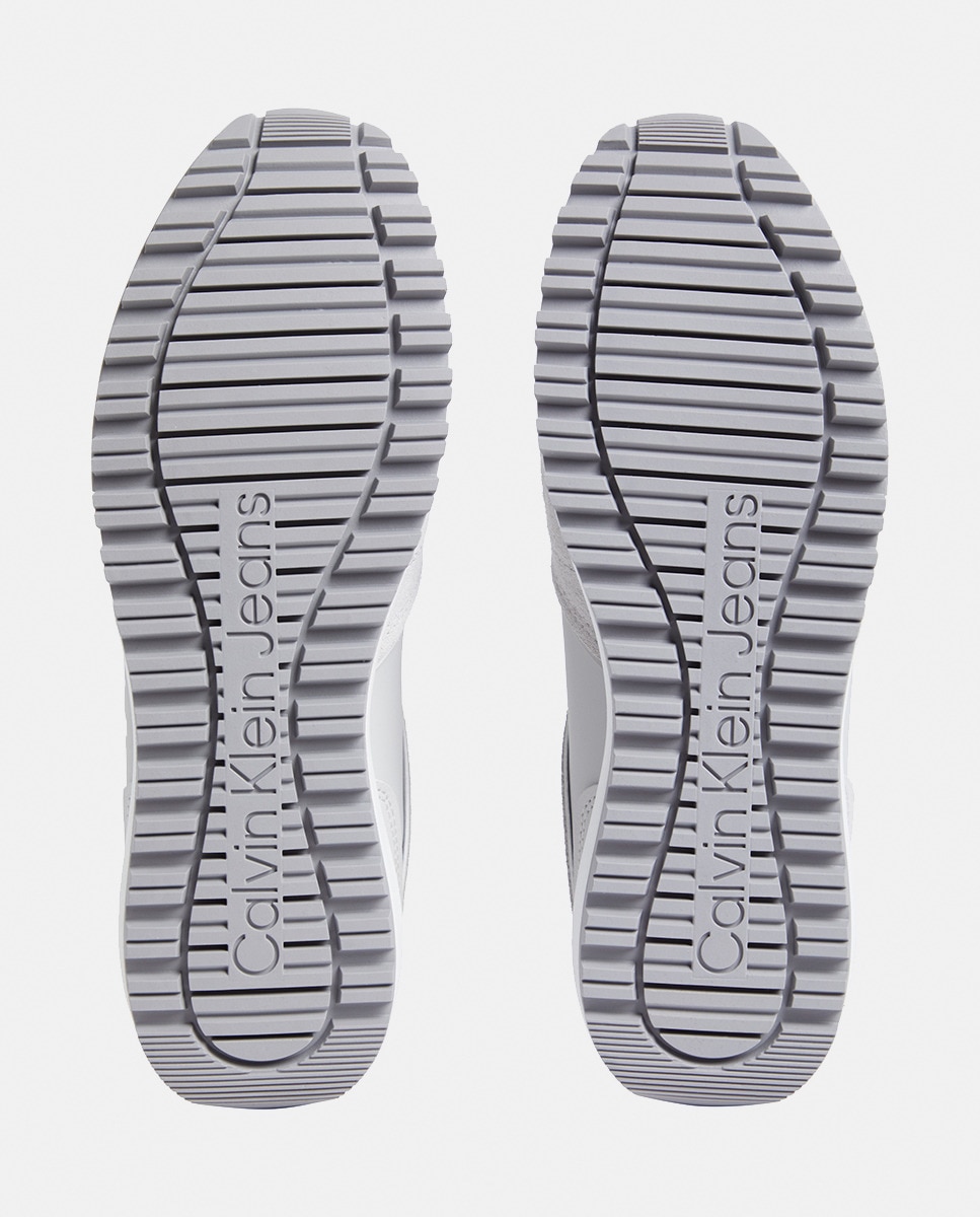 Sapatilhas Estilo Runner em Camurça Cinzento-claro-10