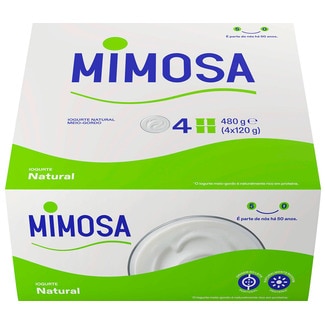 Iogurte Natural Pack 4 embalagem 120 g - Mimosa