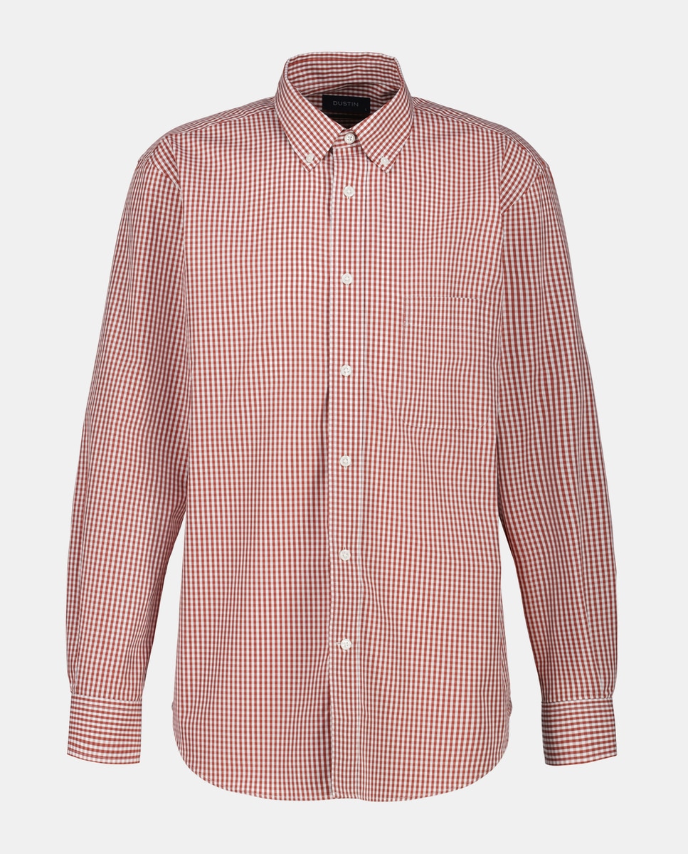 Camisa de Popelina com Vichy Grená-4