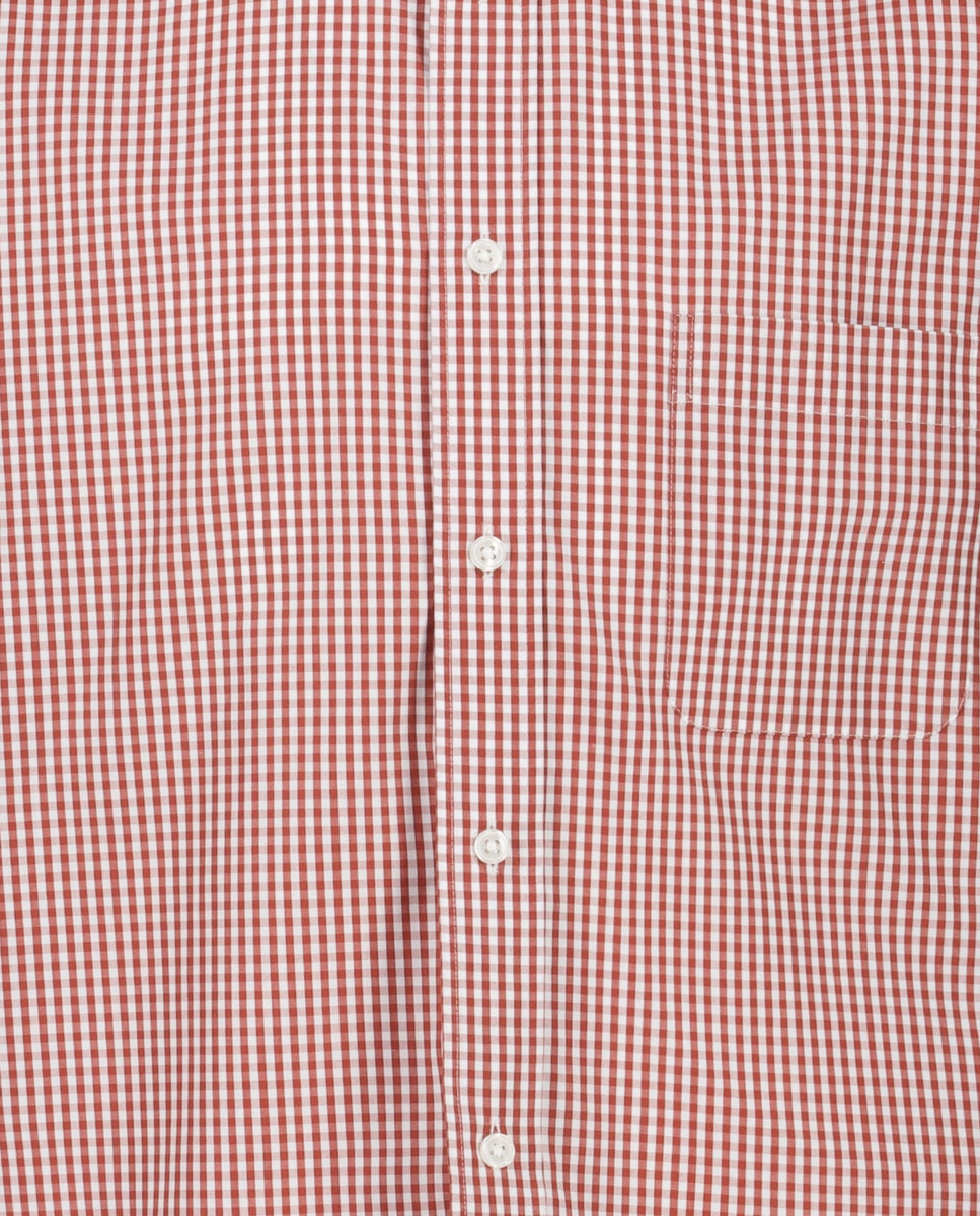 Camisa de Popelina com Vichy Grená-5
