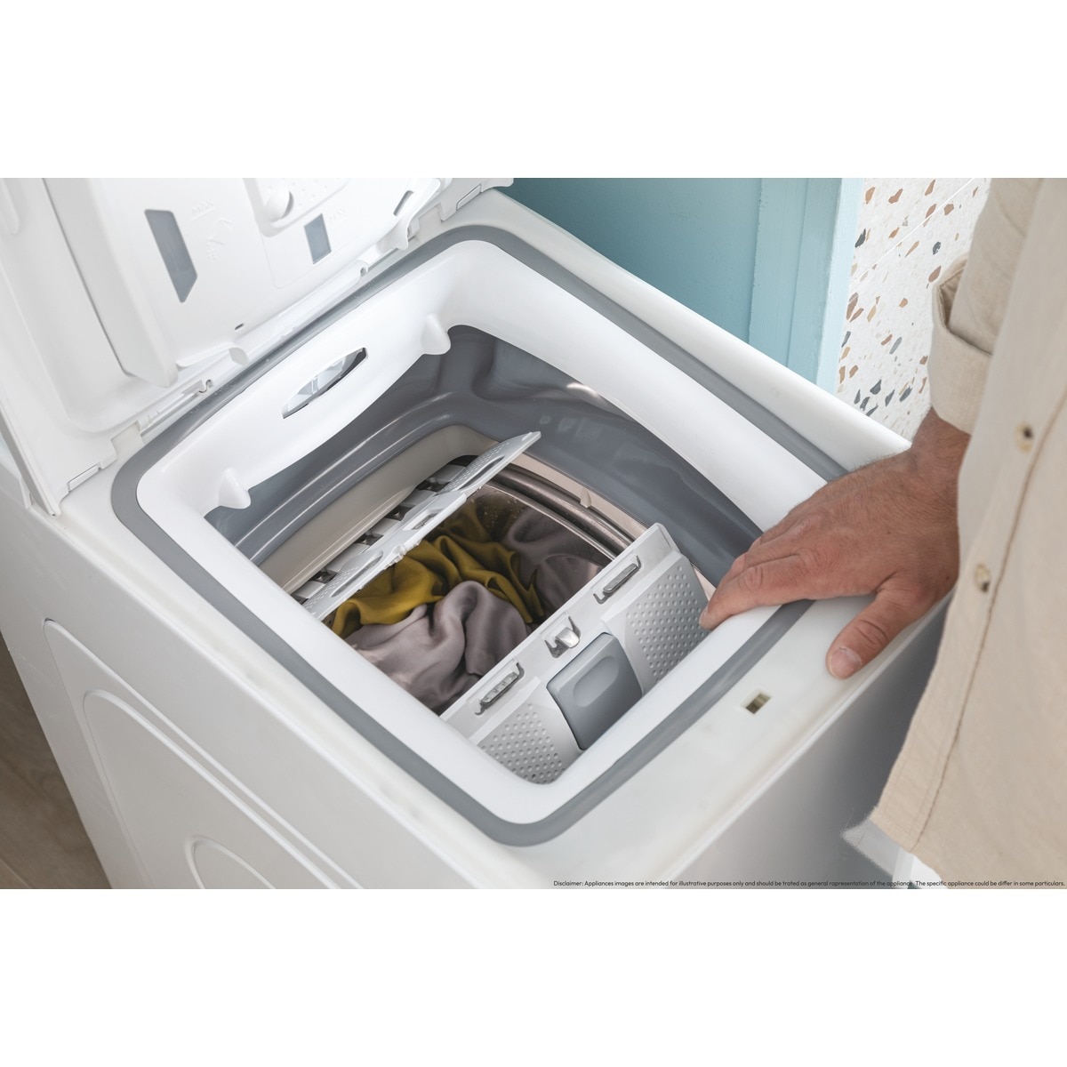 Lavadora carga superior Candy 7 kg / 1400 rpm  ProWash 500 - TCA474TM5-S Blanco-12