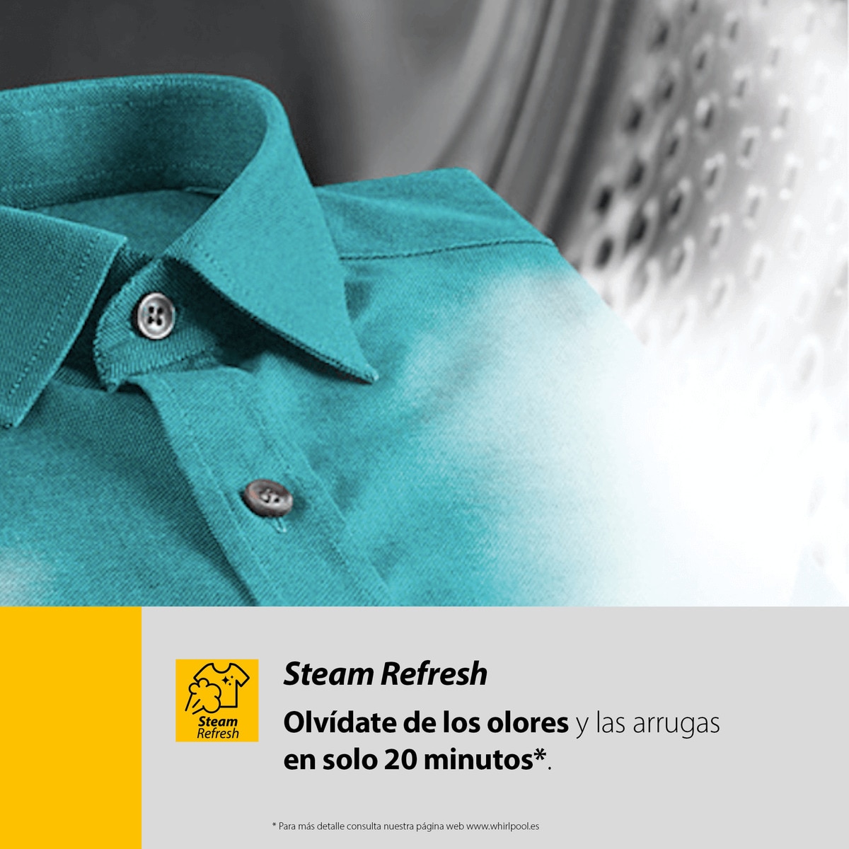 Lavadora secadora Whirlpool 11 kg /1.400 rpm - FFWDD 1174269 SBV SPT Plata-16