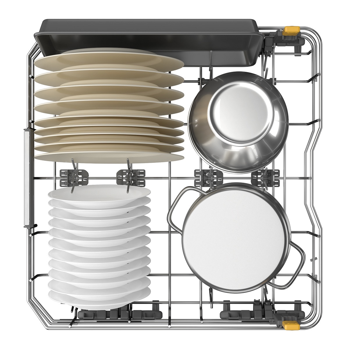Máquina de Lavar Loiça Whirlpool W7F HP43 X de 15 Conjuntos, 3ª Bandeja e de 60 cm - Inox Inox-8