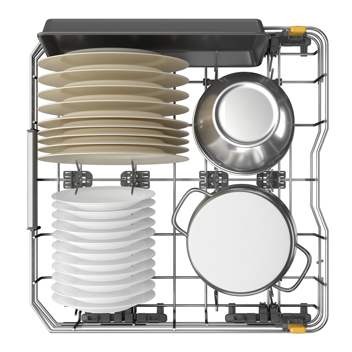 Máquina de Lavar Loiça Whirlpool W7F HS51 X de 15 Conjuntos, 3º Cesto e de 60 cm - Inox Inox-7