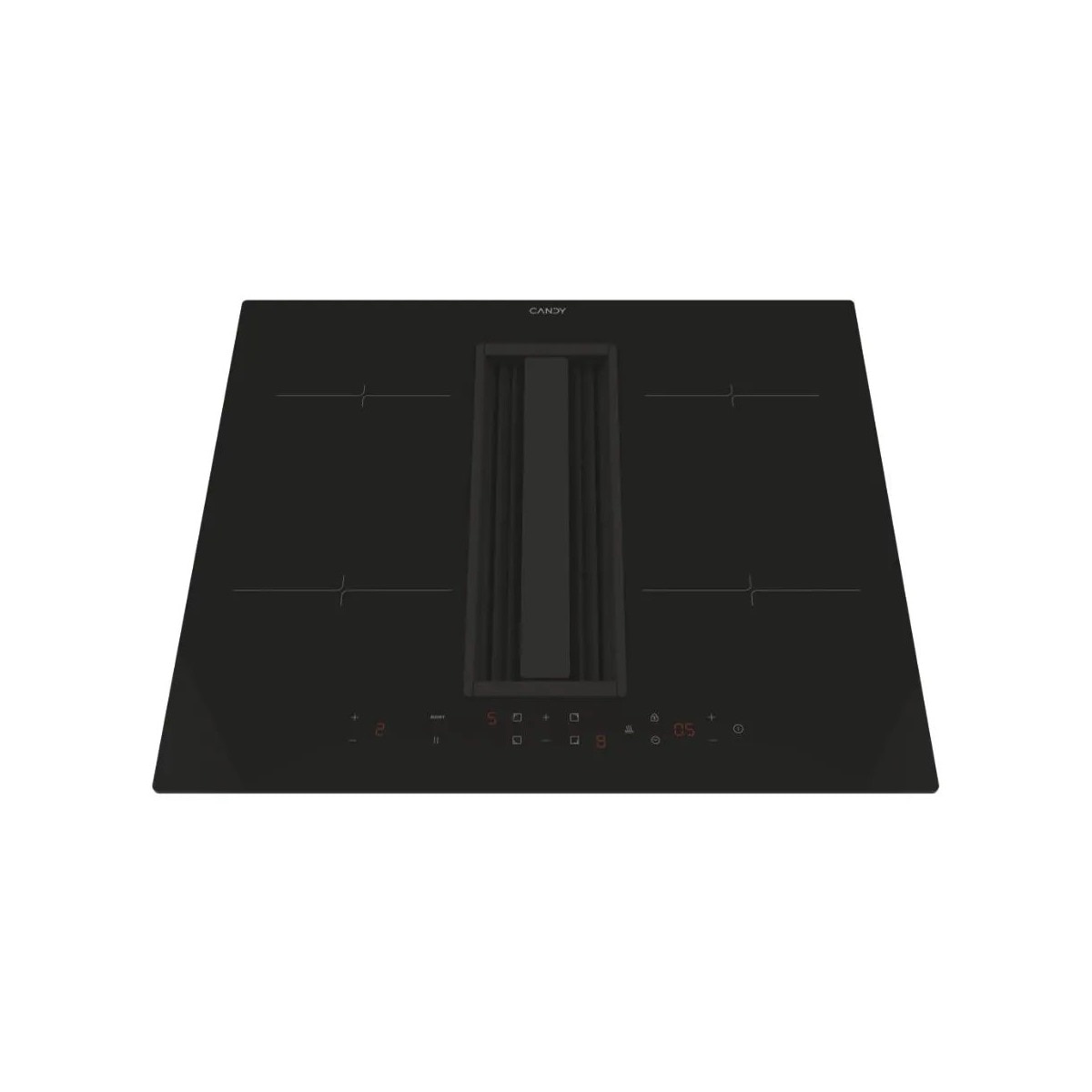 Placa de Indução com Exaustor Integrado Candy CIH6I4CF de 4 Zonas e de 59 cm - Preto Preto-3