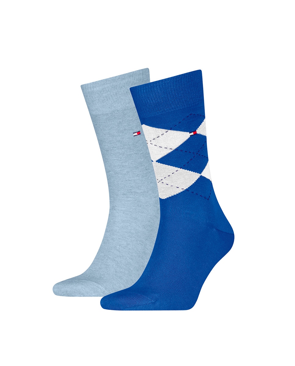 Pack de 2 Pares de Meias Clássicas Azul-2