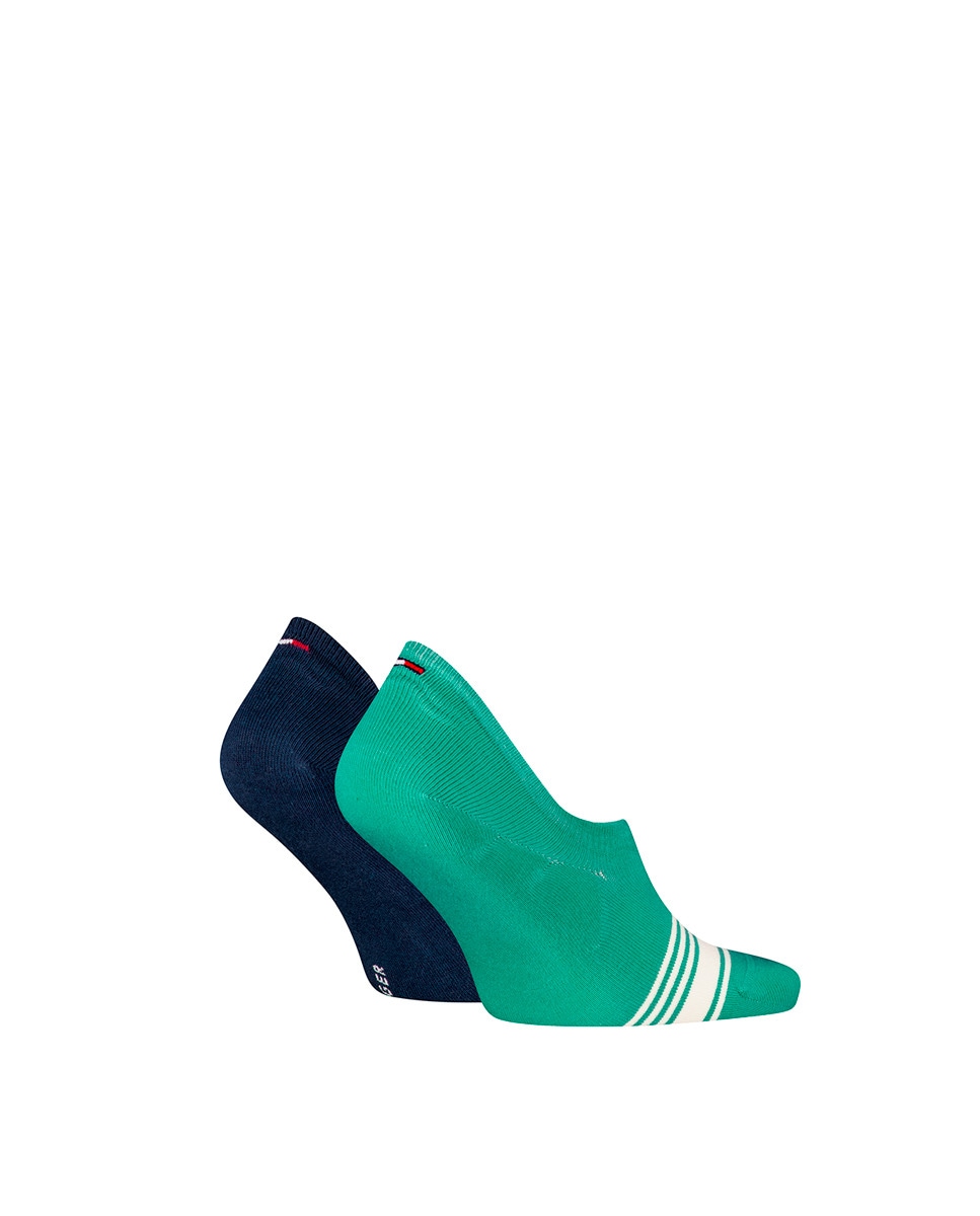 Pack de 2 Pares de Meias Invisíveis Verde-3
