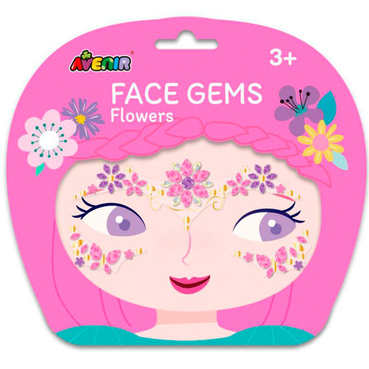 Autocolantes Faciais Flores Avenir Multicolor Multicolor-1