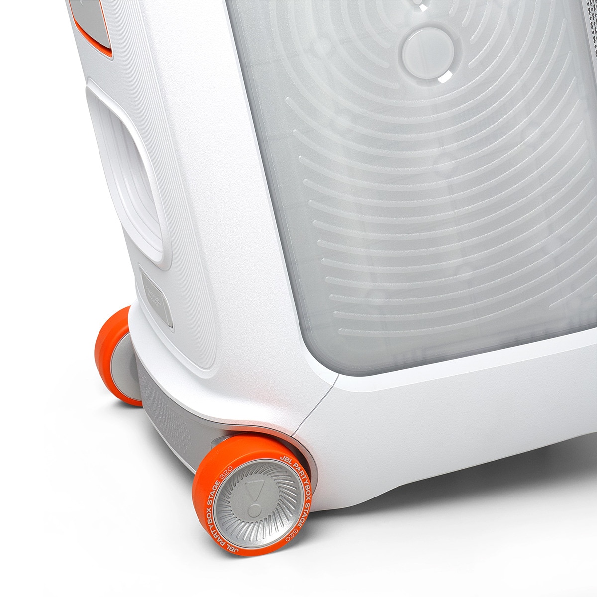 Altavoz portátil para fiestas con ruedas JBL PartyBox Stage 320 Blanco-6