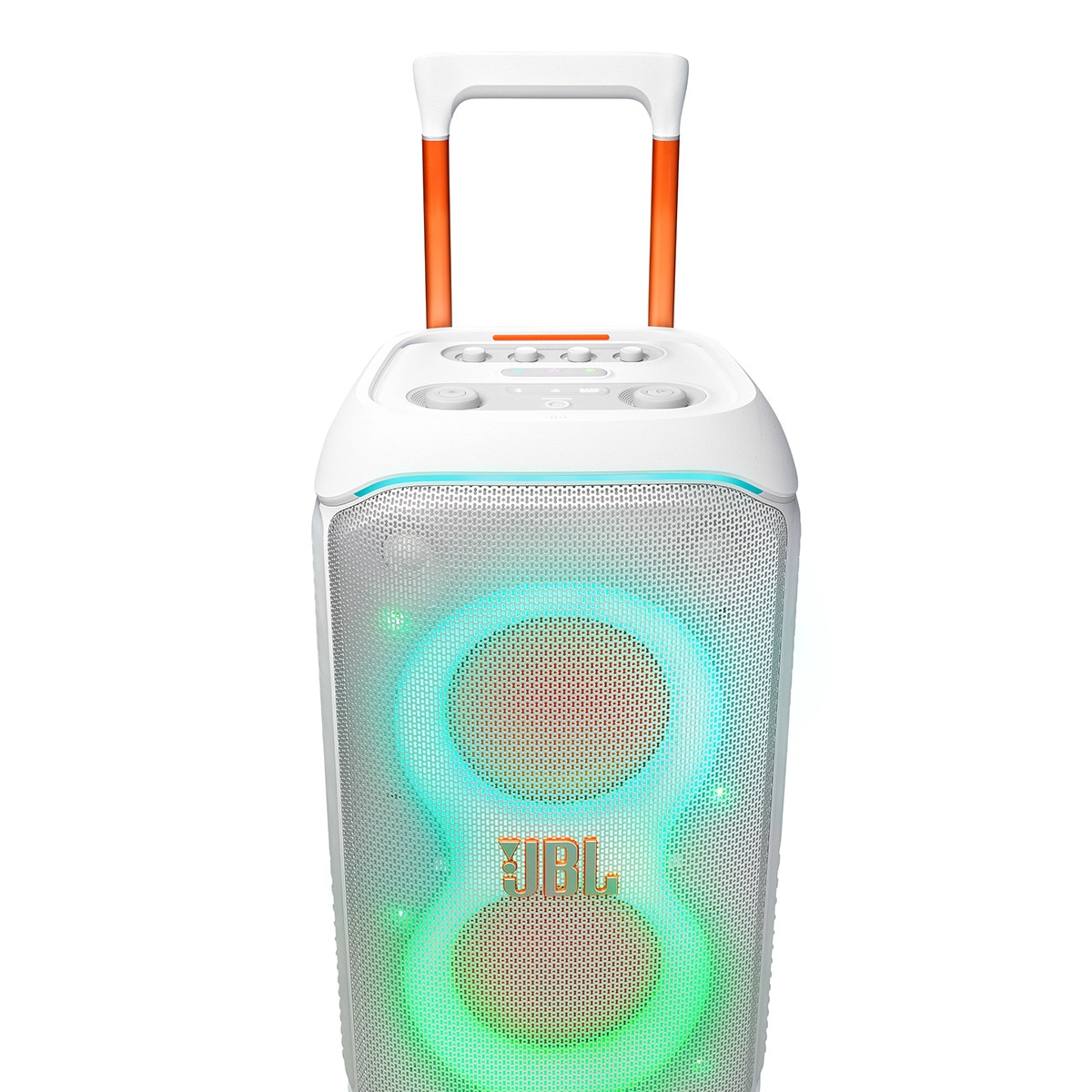 Altavoz portátil para fiestas con ruedas JBL PartyBox Stage 320 Blanco-14