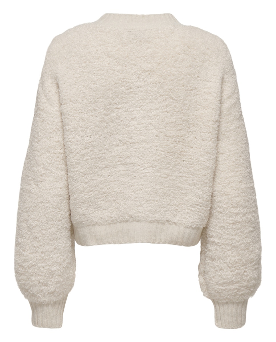 Cardigan com manga comprida Bege-6
