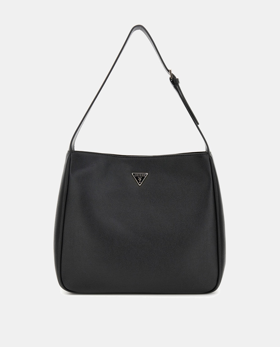 Mala Hobo com Fecho de Correr Preto-1