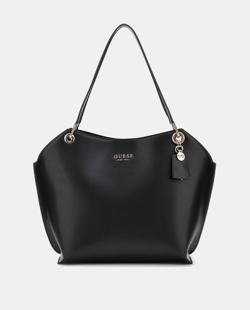 Mala Tipo Tote com Fecho de Correr Preto-1
