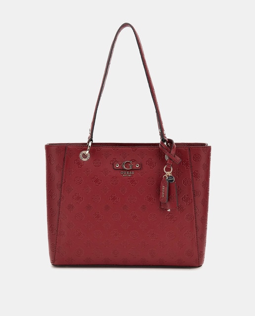 Imagen 0 de Bolso tote con asa corta y charm extraíble