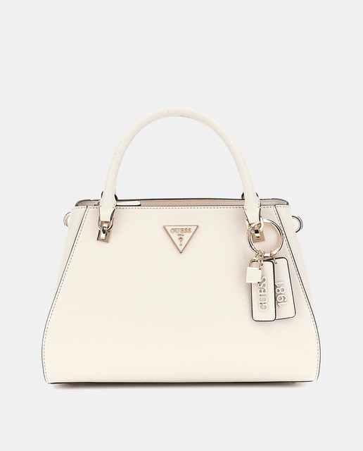 Imagen 0 de Bolso acabado saffiano con asa larga y charm extraíble