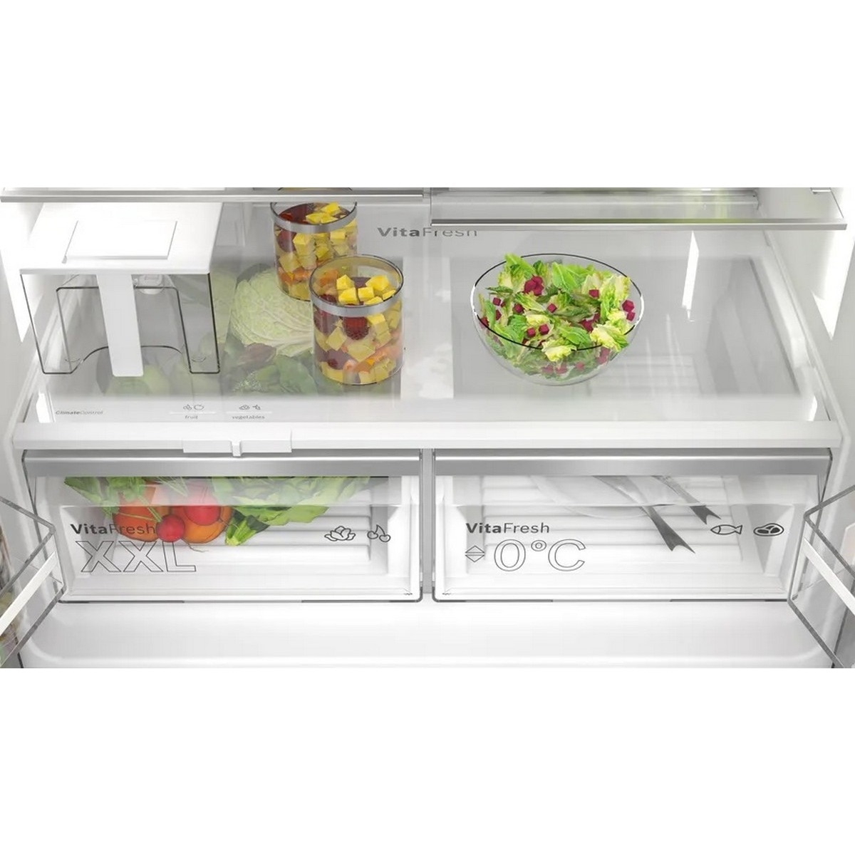 Frigorífico Americano Bosch Serie 6 KFI96AXEA No Frost, VitaFresh XXL e de 183 cm - Aço Preto Escovado Antidedadas Aço preto-7