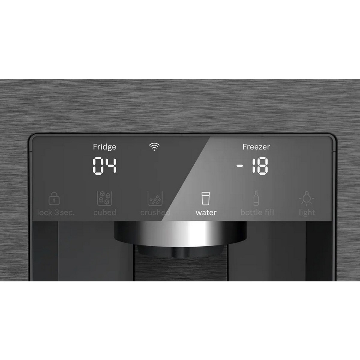 Frigorífico Americano Bosch Serie 6 KFI96AXEA No Frost, VitaFresh XXL e de 183 cm - Aço Preto Escovado Antidedadas Aço preto-5