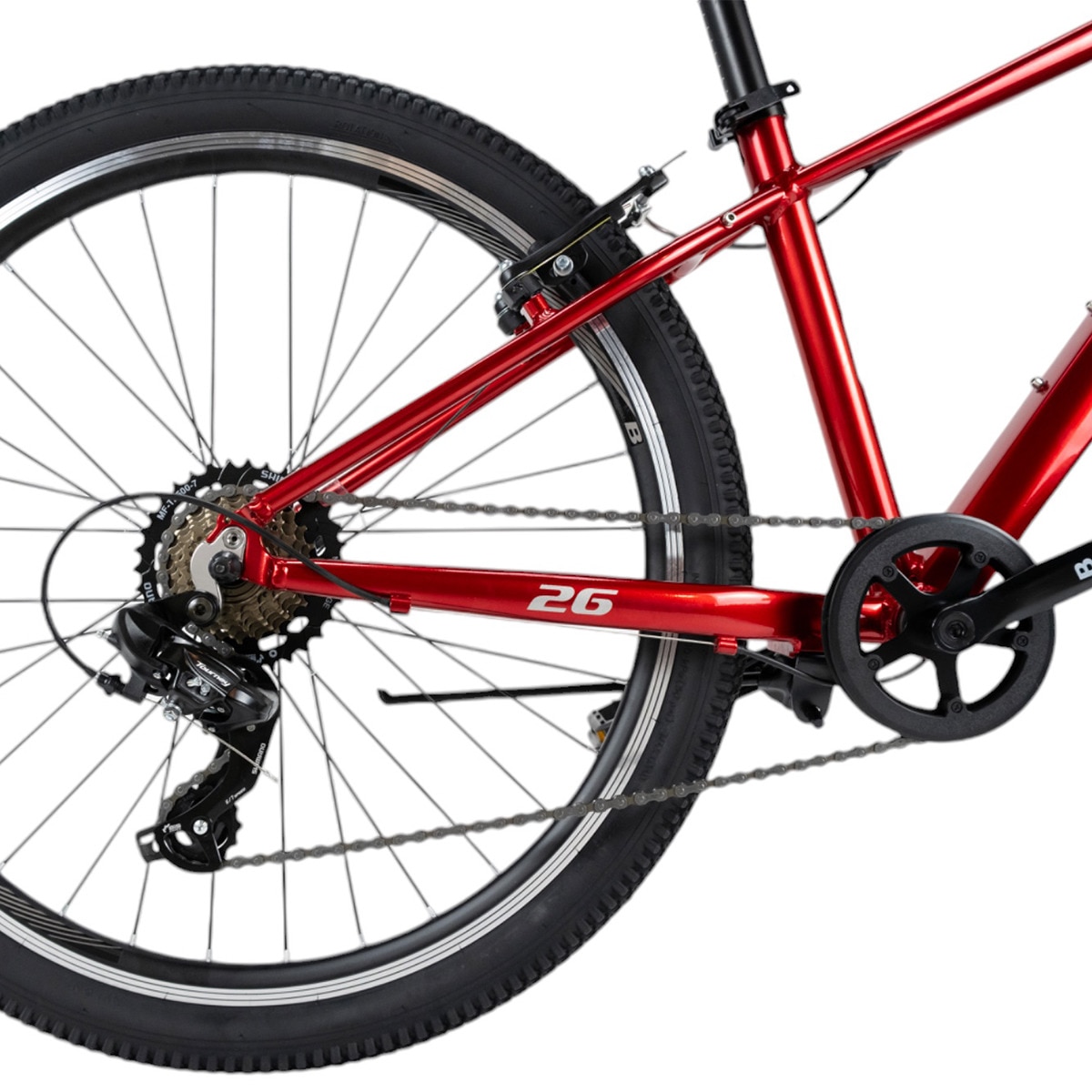 Bicicleta de Criança 26" Mtb Bkom Vermelho-12
