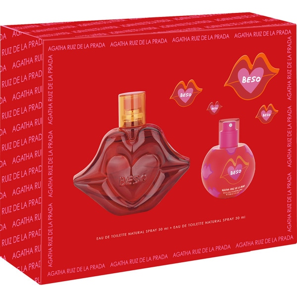 Beso estuche con eau de toilette natural femenina spray 50 ml + eau de toilette natural 30 ml