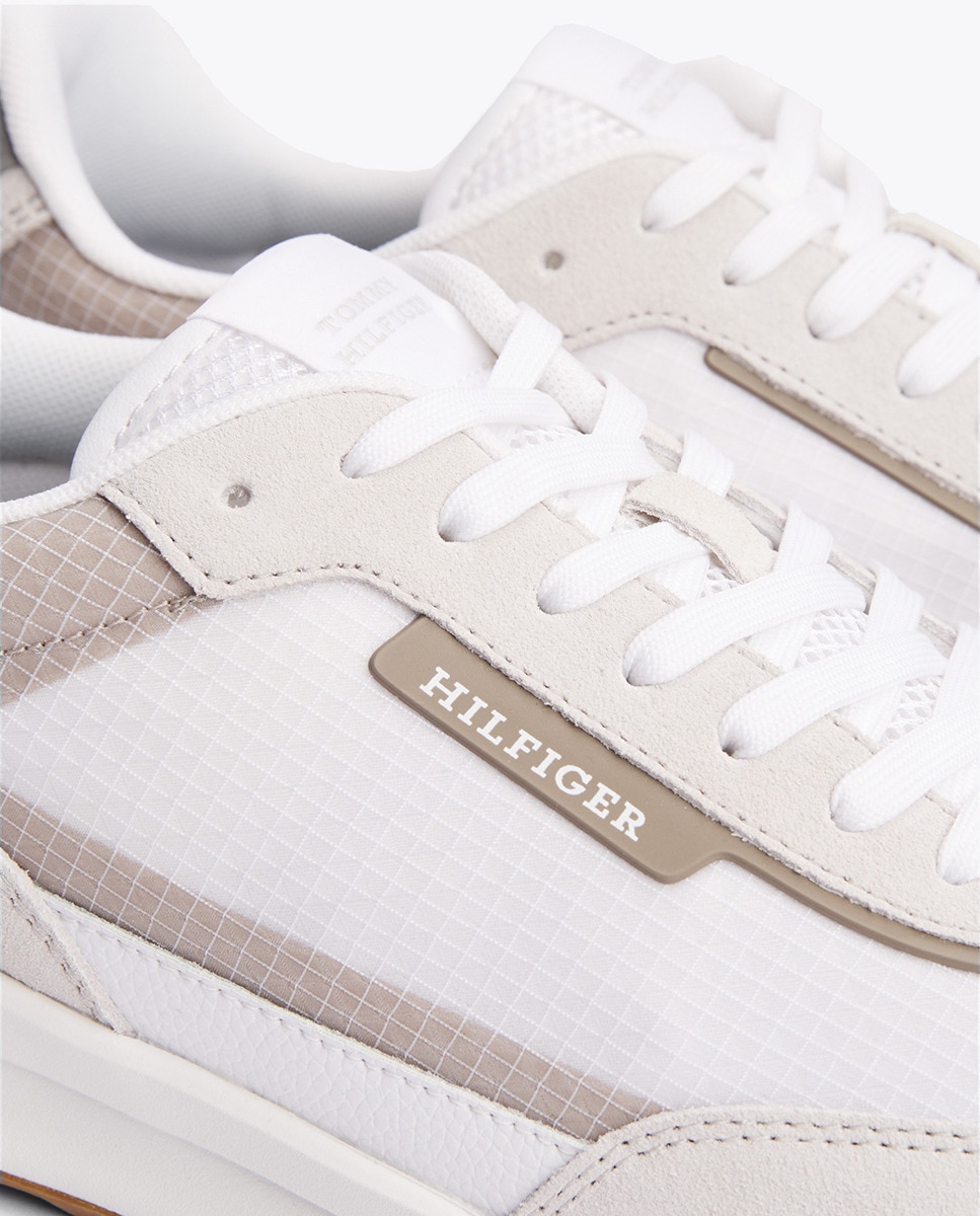Sapatilhas de Running em Pele Branco-13