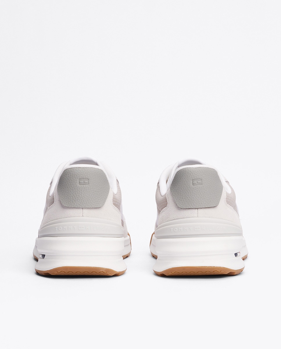 Sapatilhas de Running em Pele Branco-11