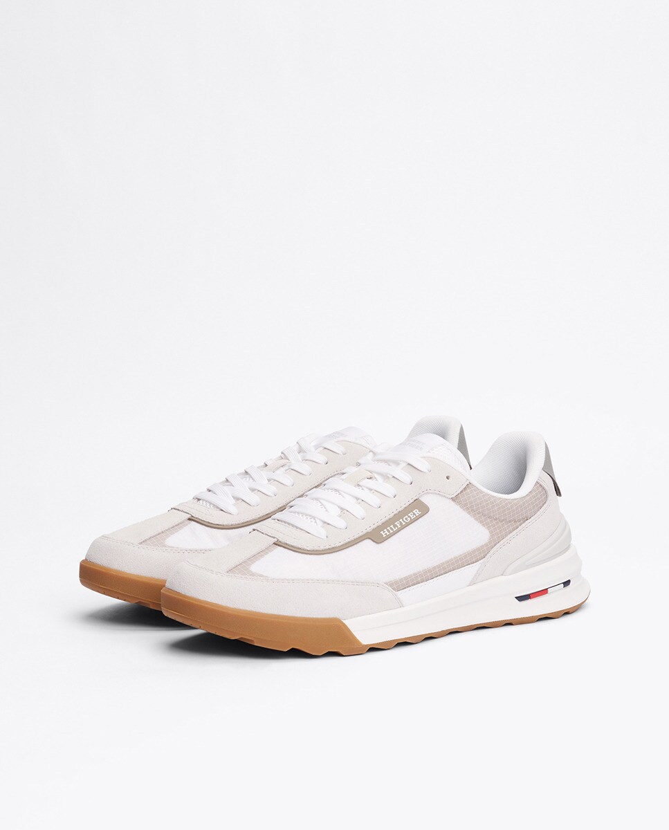 Sapatilhas de Running em Pele Branco-9