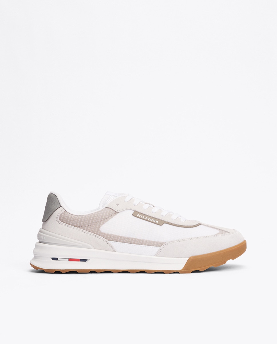 Sapatilhas de Running em Pele Branco-8