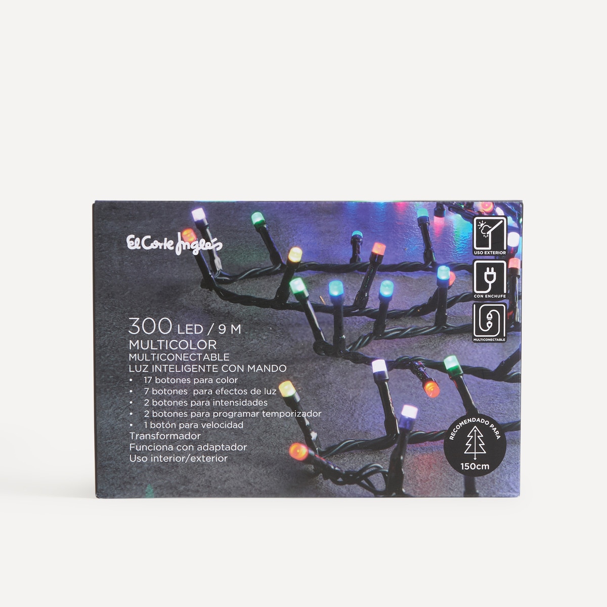 Grinalda para Árvore com Luzes LED para Exterior - Multicolor Multicolor-7