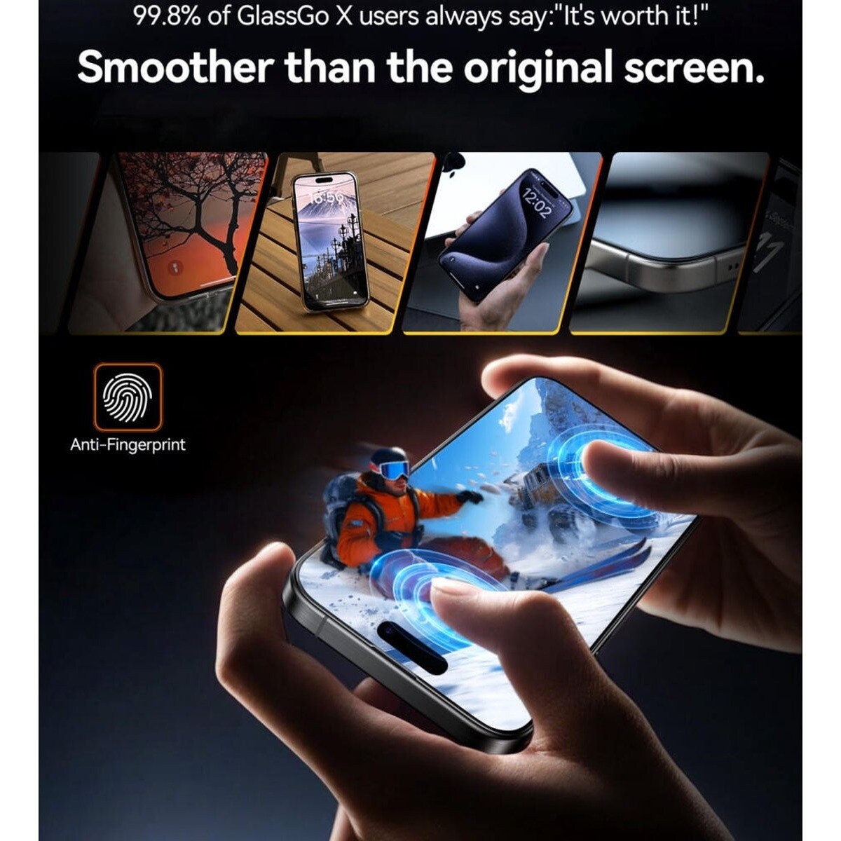 Película de Vidro Torras para iPhone 16 Pro 5