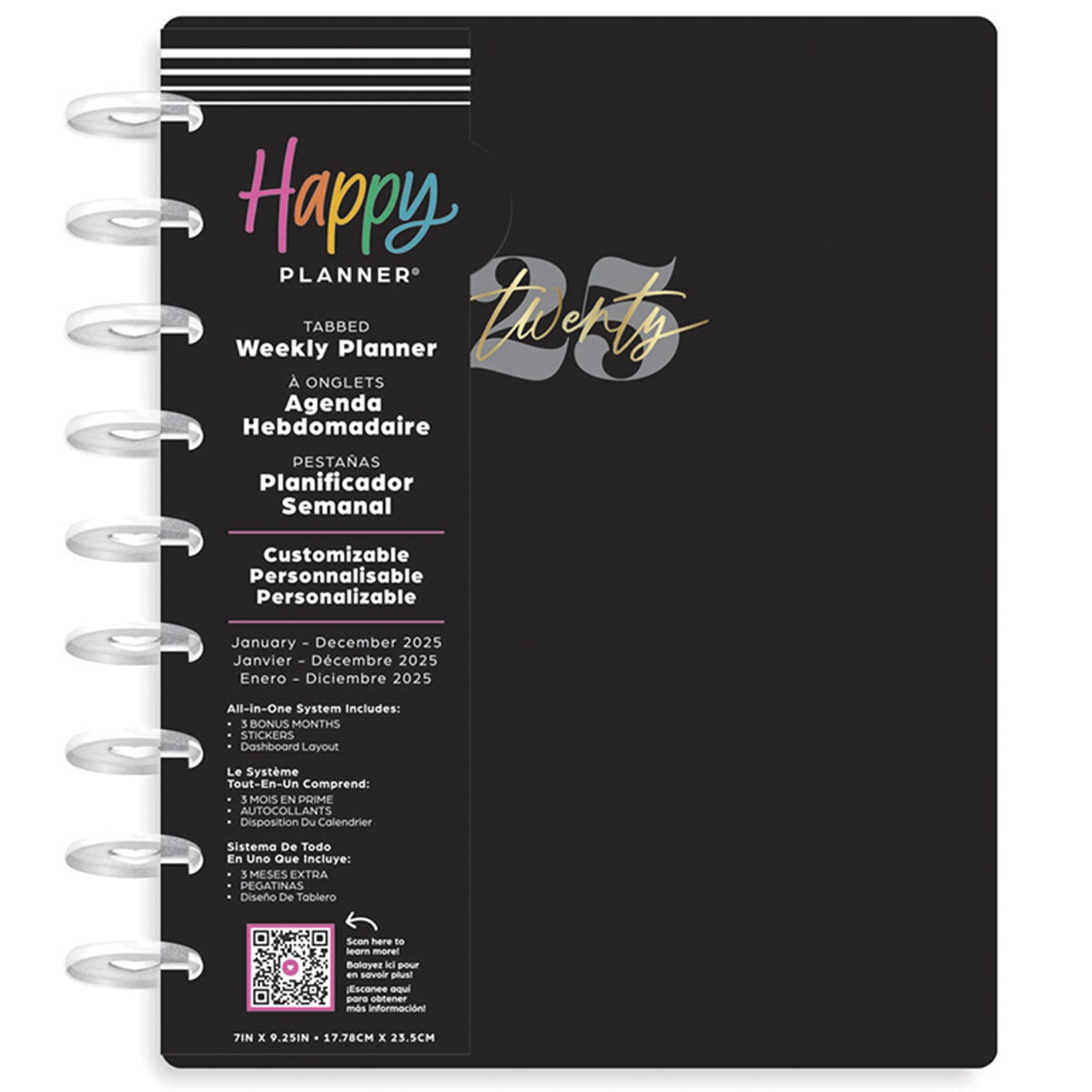 Imagem 0 de Agenda 2025 Modern Texture 12 meses Happy Planner Classic multicor