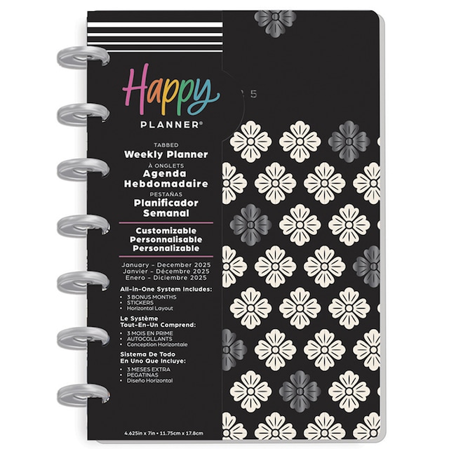 Imagem 0 de Agenda 2025 Ink & Ivy 12 meses Happy Planner Mini multicor