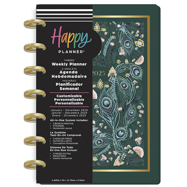 Imagem 0 de Agenda 2025 La Plume 12 meses Happy Planner Mini multicolor