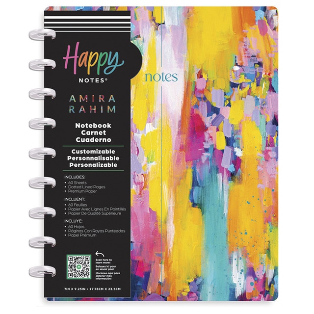 Imagem 0 de Bloco de Notas Bright & Brushy 60 folhas Happy Planner Classic multicolor