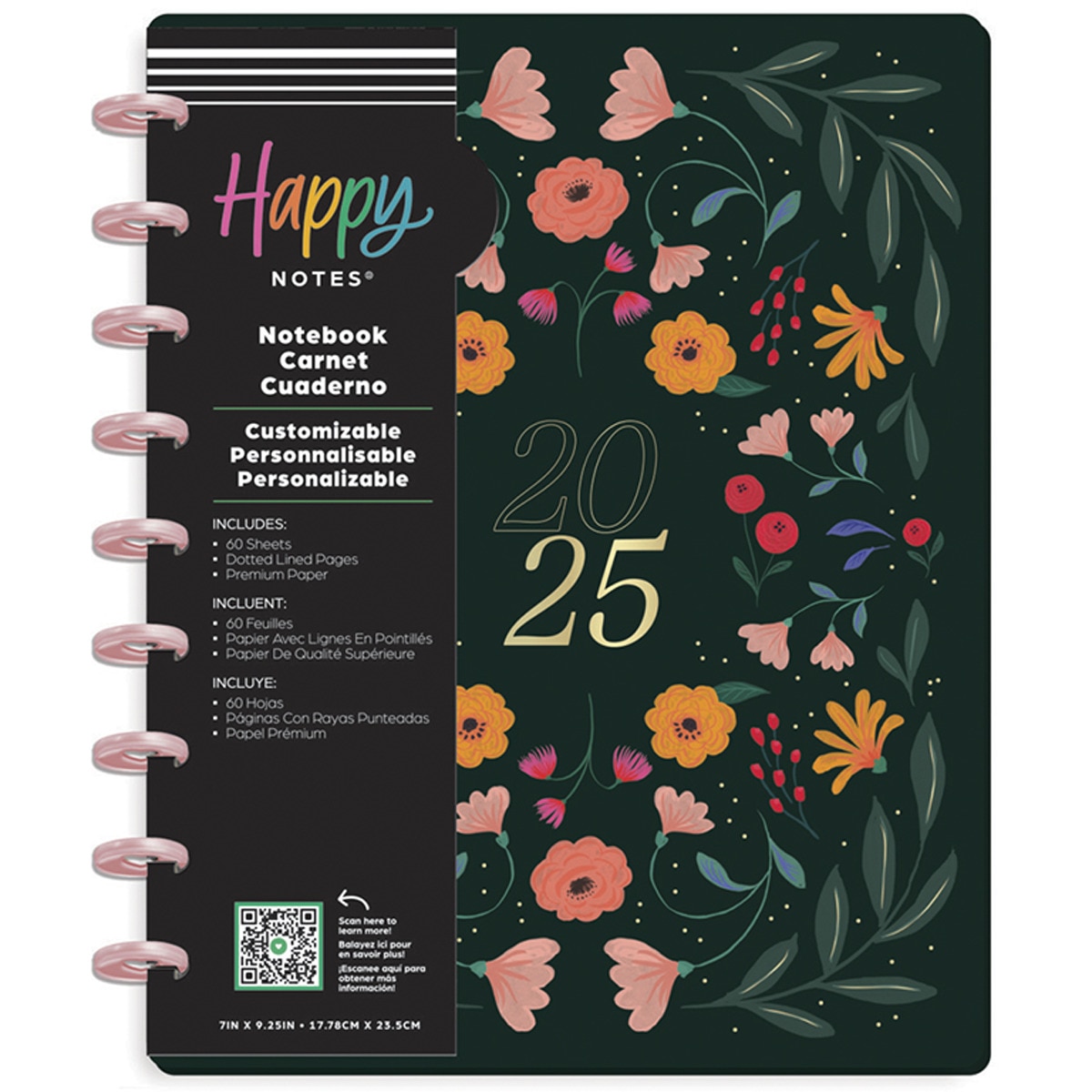 Notebook Happy Poppies 60 Hojas Happy Planner Classic multicolor 1
