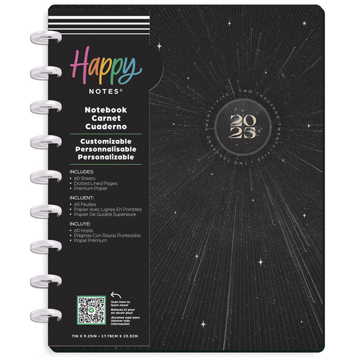 Notebook Linear Galaxy 60 hojas Happy Planner Classic multicolor 1