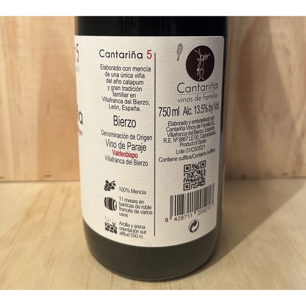 Rotwein Herkunftsbezeichnung Bierzo Flasche 75 cl