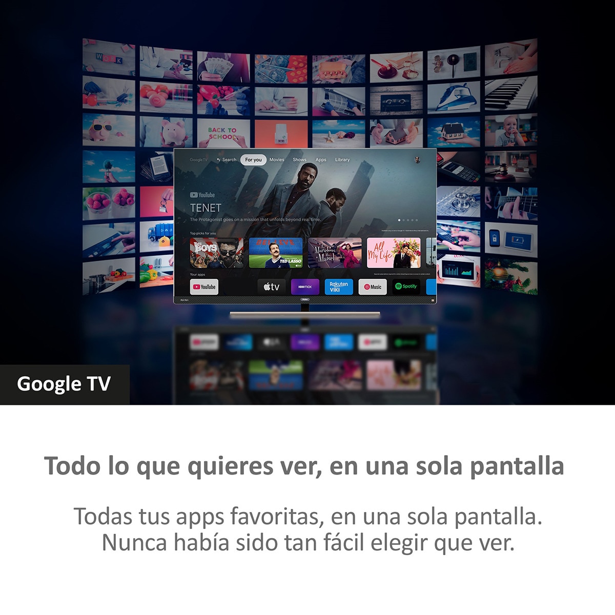 TV QLED 247cm (98") Haier H98S900UX 4K UHD, Full Array, Smart Google TV, Dolby Vision, Dolby Atmos Plata-10