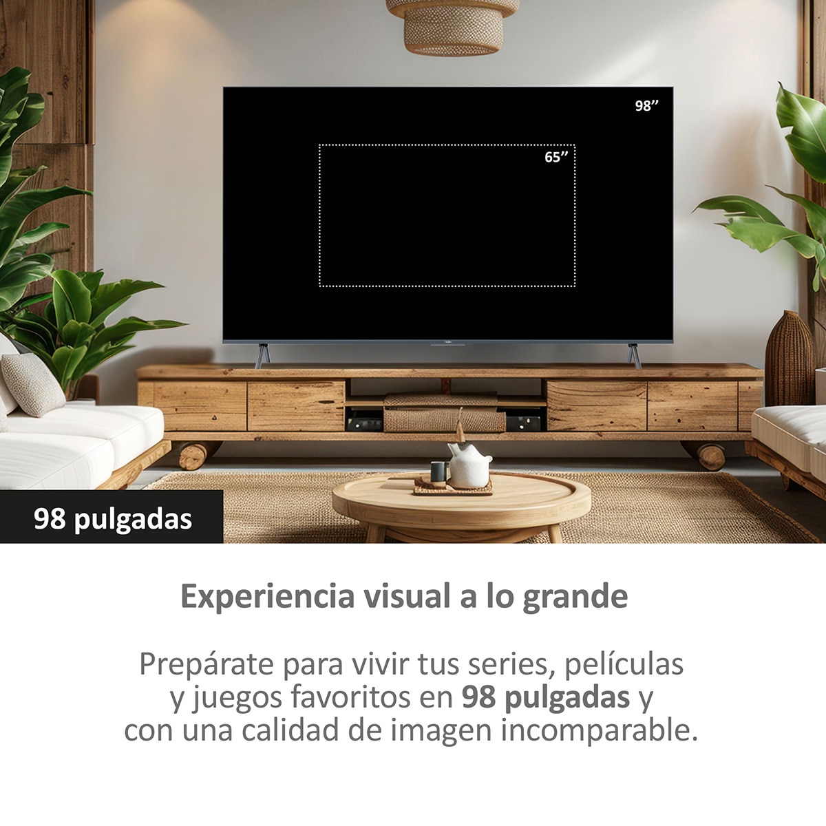 TV QLED 247cm (98") Haier H98S900UX 4K UHD, Full Array, Smart Google TV, Dolby Vision, Dolby Atmos Plata-6