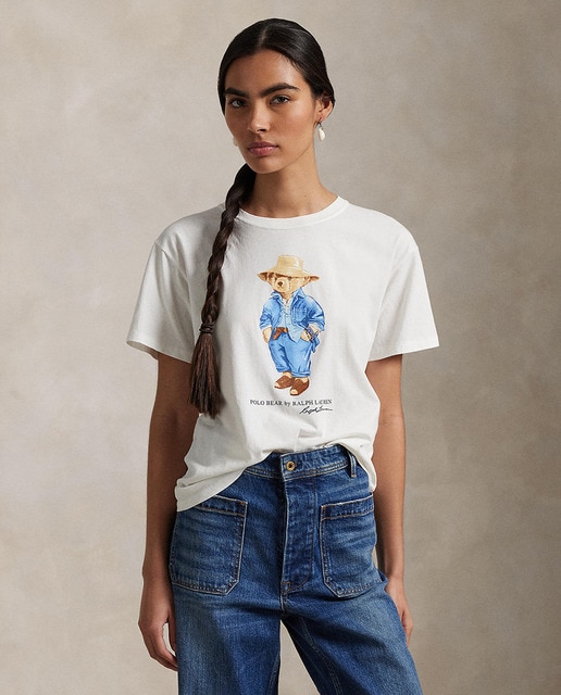 Imagem 0 de T-shirt de Algodão com Desenho do Polo Bear