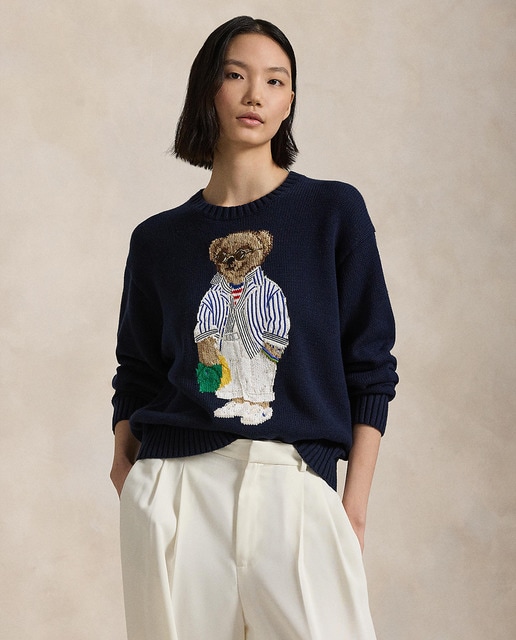 Imagem 0 de Camisola de Malha de Algodão com Desenho à Frente do Polo Bear