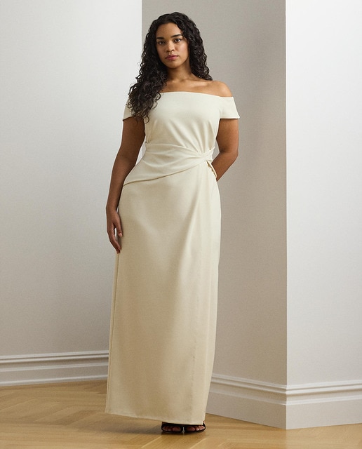 Imagen 0 de Vestido de gala talla grande largo